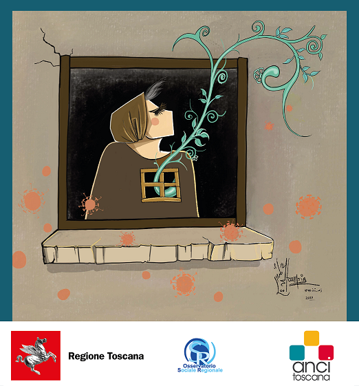 particolare della copertina del 13 rapporto sulla  violenza di genere in Toscana