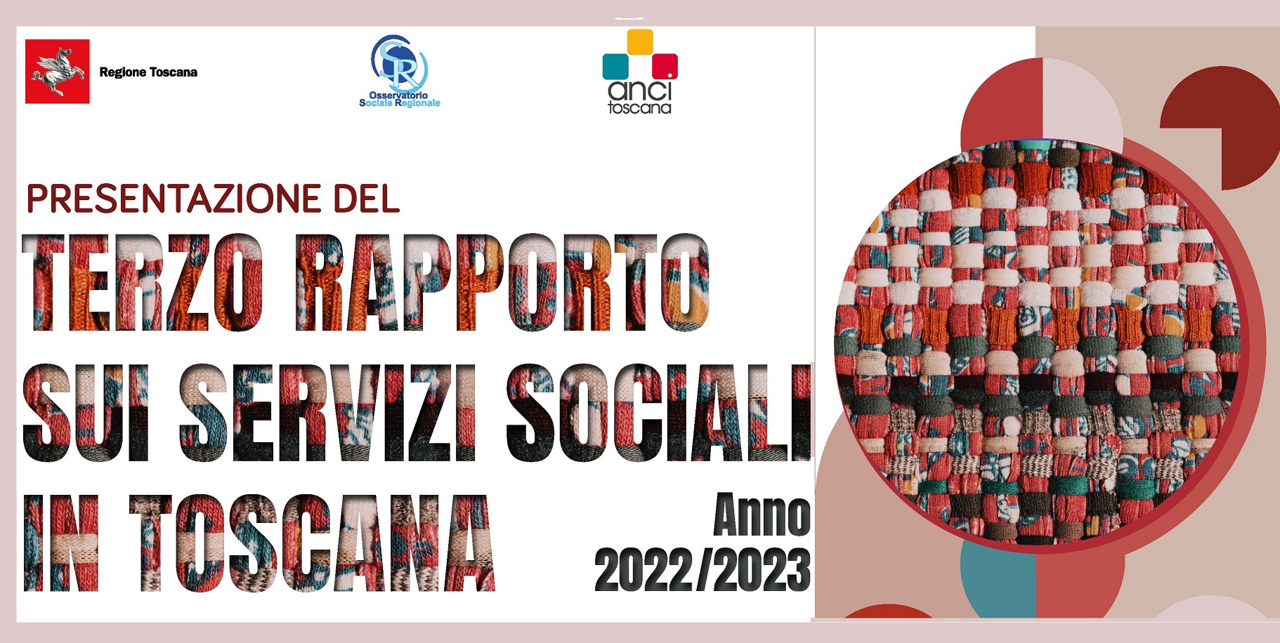 particolare della grafica del Terzo rapporto sui servizi sociali in Toscana 2022-23