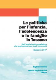 cover del report Le politiche per l’infanzia, l’adolescenza e le famiglie in Toscana 