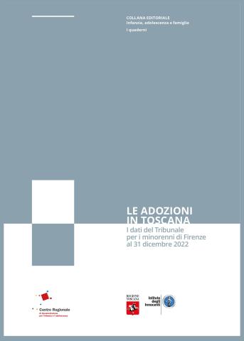 copertina del rapporto sulle adozioni in Toscana anno 2022