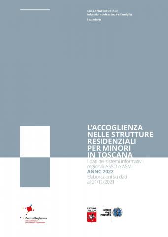Cover report L’accoglienza nelle strutture residenziali per minori in Toscana 2022