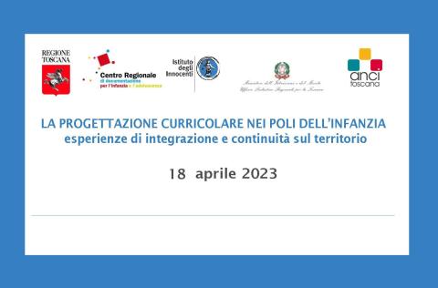 particolare del programma del seminario "La progettazione curricolare nei poli dell’infanzia"