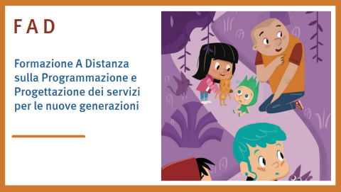 grafica della sezione FAD del manuale di programmazione e progettazione dei servizi per le nuove generazioni