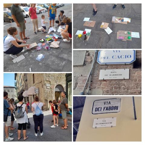 Collage di immagini su attività realizzate al Centro per le famiglie