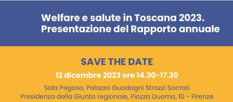 save the date della presentazione del rapporto Welfare e salute