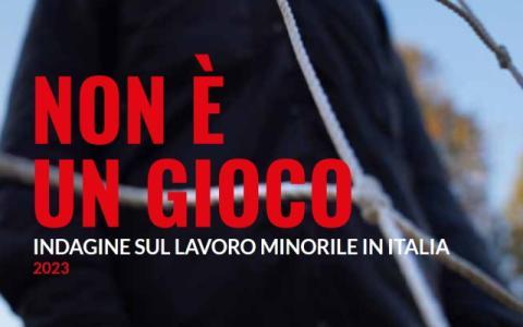 particolare della cover dell'indagine sul lavoro minorile di Save the Children