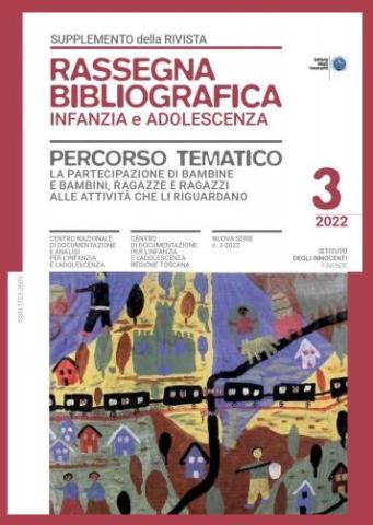 copertina del supplemento alla RB 3/2022 dedicato al tema della partecipazione di bambine e bambini, ragazze e ragazzi alle attività che li riguardano