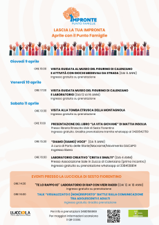 Programma eventi aprile 2026