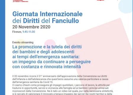 particolare del programma previsto per la Giornata internazionale dei diritti del fanciullo
