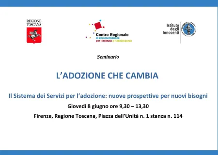 locandina del seminario L'adozione che cambia
