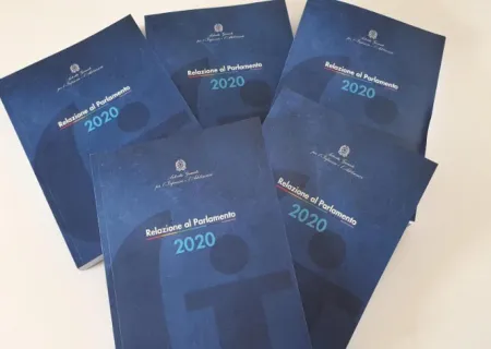 copertina della relazione AGIA 2020