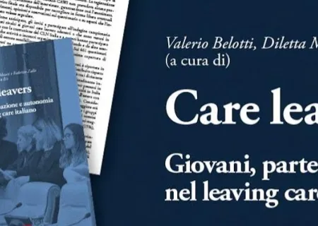grafica dedicata ai tre webinar dedicati  dedicati al volume “Care Leavers. Giovani, autonomia e partecipazione nel leaving care italiano”