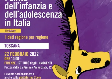 cover della presentazione del Rapporto  CRC “I dati regione per regione 2021”
