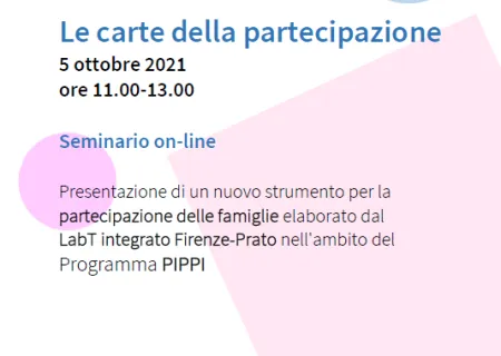 particolare del programma del Seminario online Le carte della partecipazione