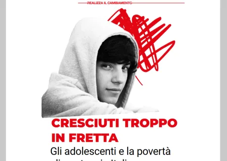 cover del rapporto Cresciuti troppo in fretta Actionaid