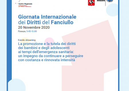 particolare del programma della giornata su La promozione e la tutela dei diritti dei bambini - 20 novembre 2020