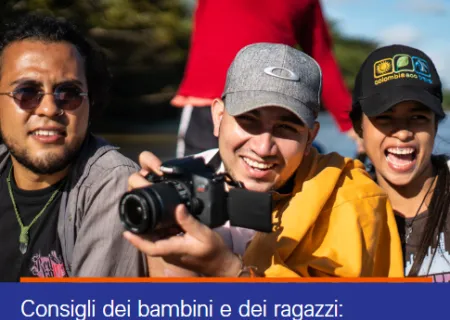 covere della pubblicazione dell’Unicef Consigli dei bambini e dei ragazzi: guida per promuovere la partecipazione attiva dei bambini e dei ragazzi 
