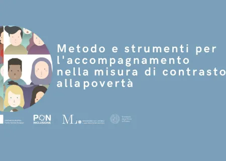 particolare della locandina del corso Metodo e strumenti per l'accompagnamento nella misura di contrasto alla povertà