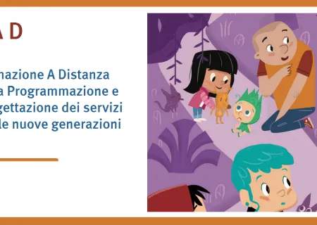 grafica della sezione FAD del manuale di programmazione e progettazione dei servizi per le nuove generazioni
