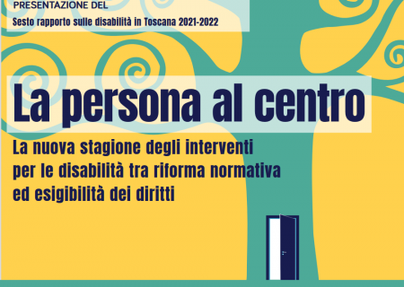 copertina del sesto Rapporto sulle disabilità in Toscana presentazione