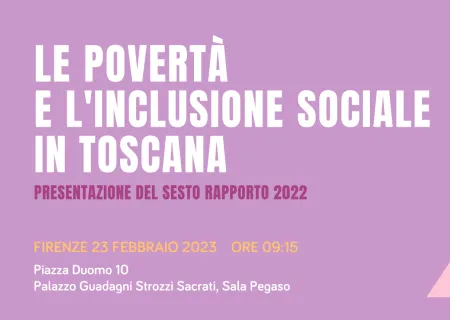 intestazione dell'evento di presentazione del Sesto rapporto sulla povertà