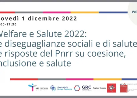 particolare del programma di presentazione del rapporto 2022 Welfare e salute in Toscana