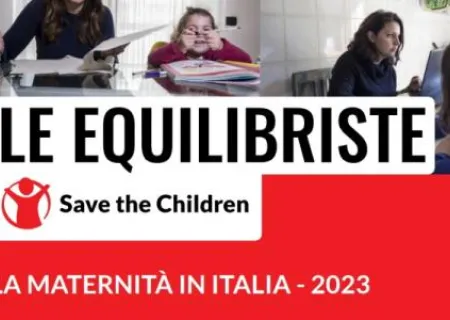 particolare della cover del rapporto Le Equilibriste 2023