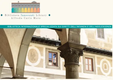 particolare della brochure della Biblioteca innocenti