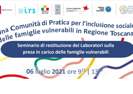particolare del programm della giornata di restituzione sulle Comunità di pratica - seminario 6 luglio 2021